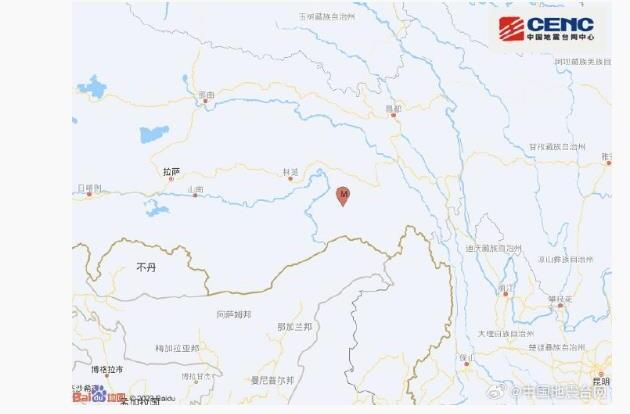 西藏林芝市墨脱县发生3.2级地震 震源深度10千米